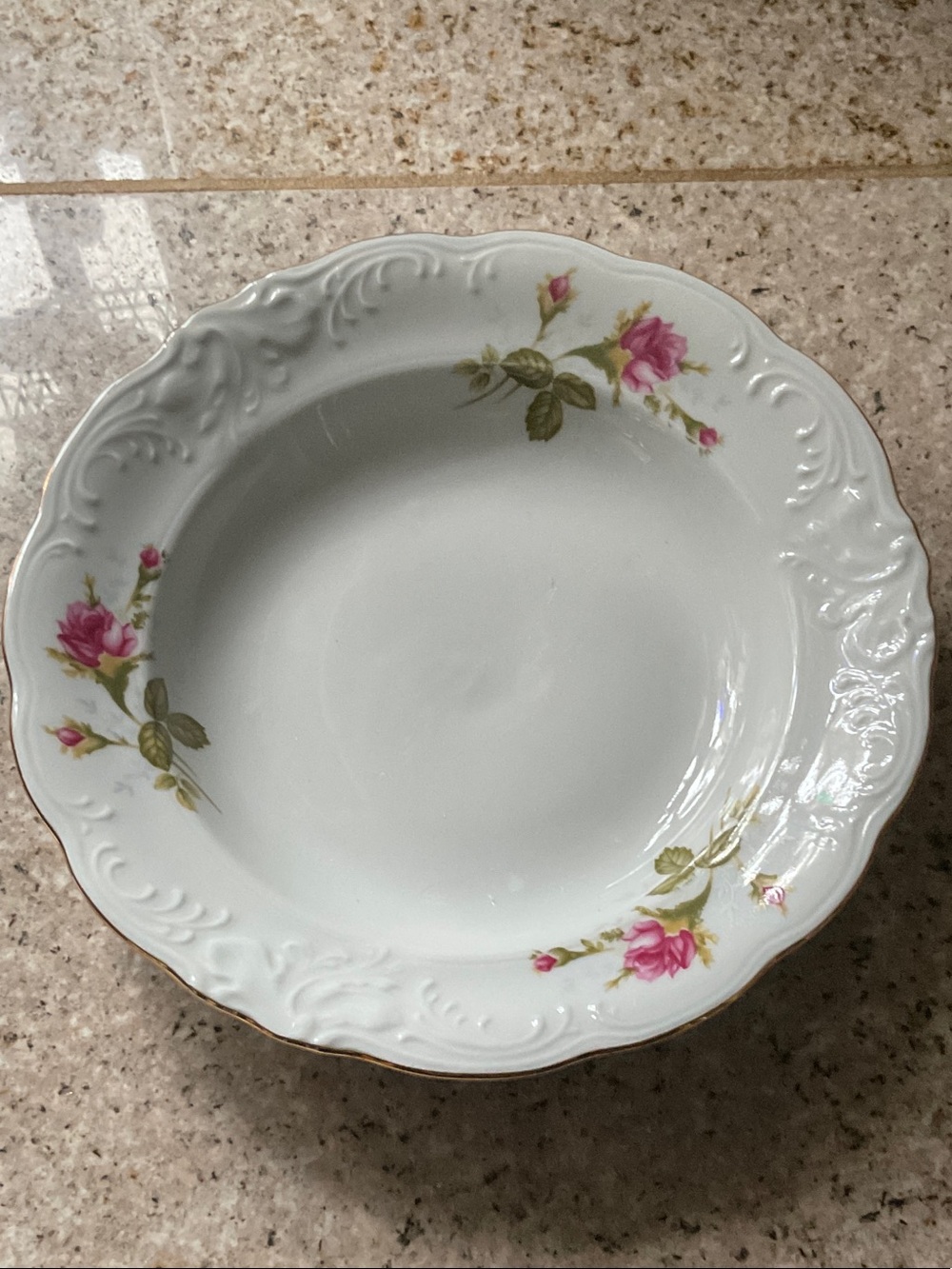 WALBRZYCH  Moss Rose Soup Bowl